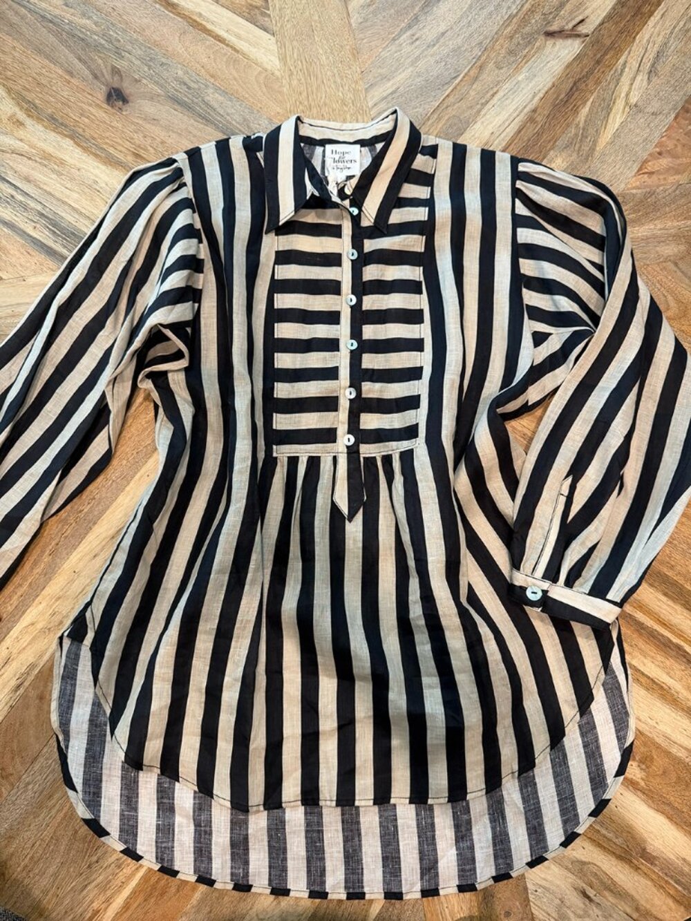 Hope for Flowers by Tracy Reese Anthropologie Linen Tunic Top • NWT